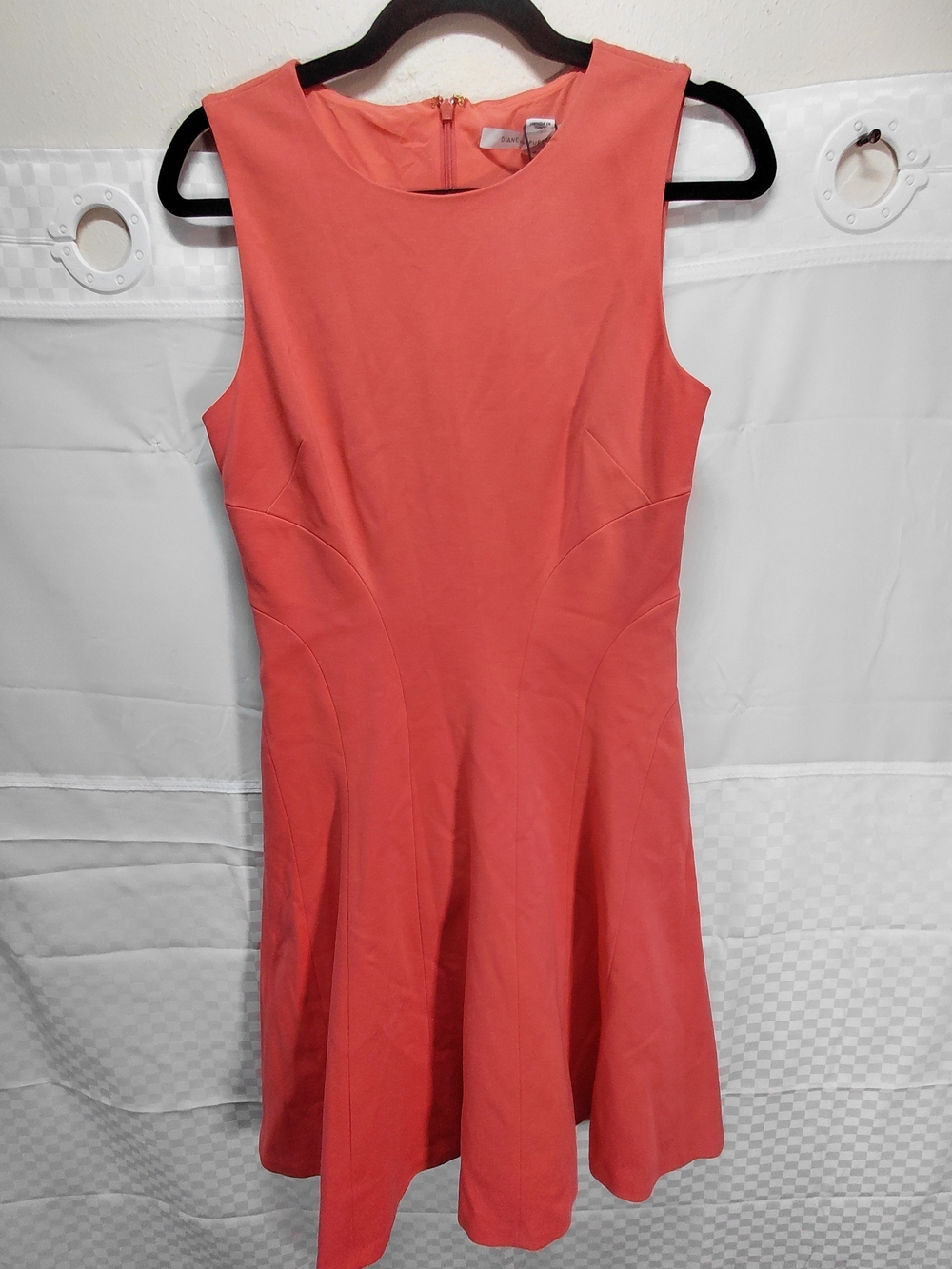 Diane Von Furstenberg Coral Shift Dress #(C25) Salmon Color